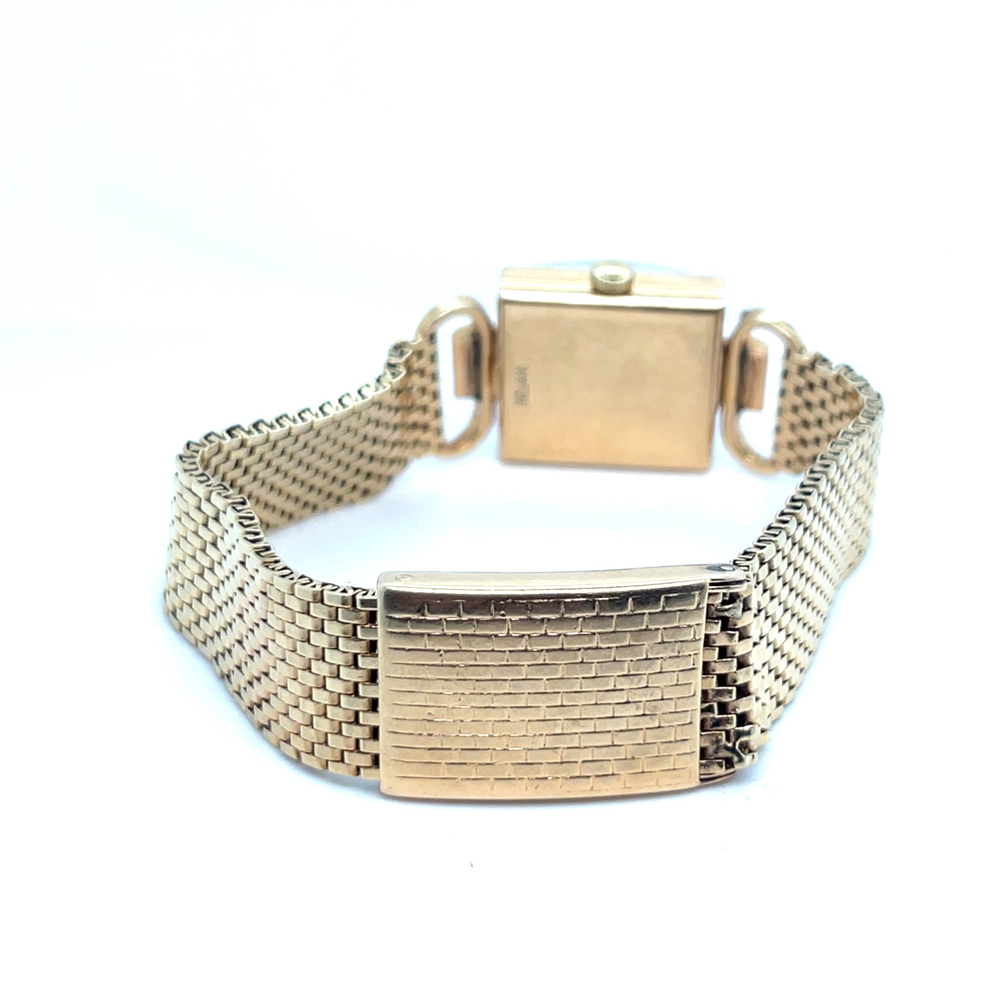 1940's Longines Mini Square Watch 14kt Yellow Gold