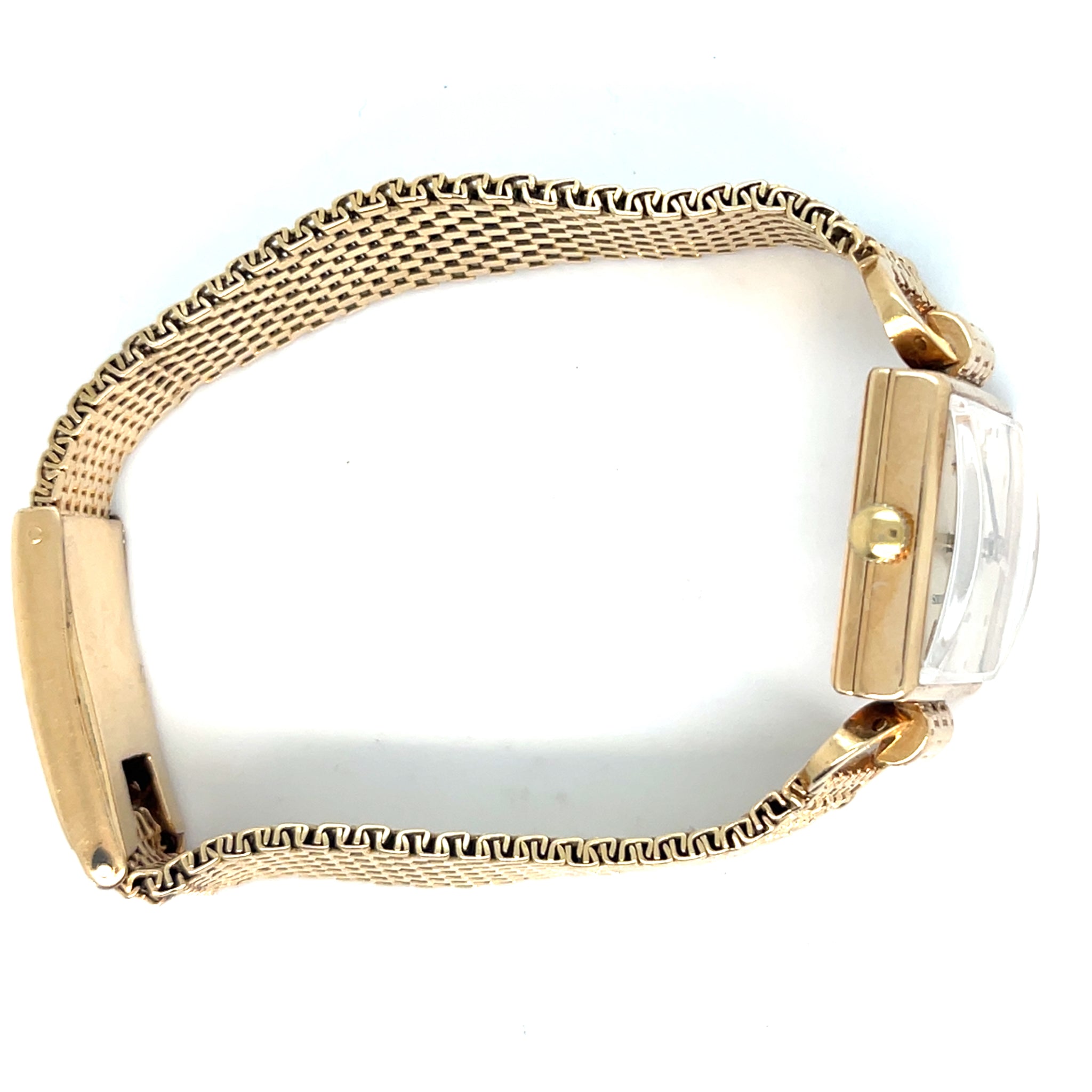 1940's Longines Mini Square Watch 14kt Yellow Gold