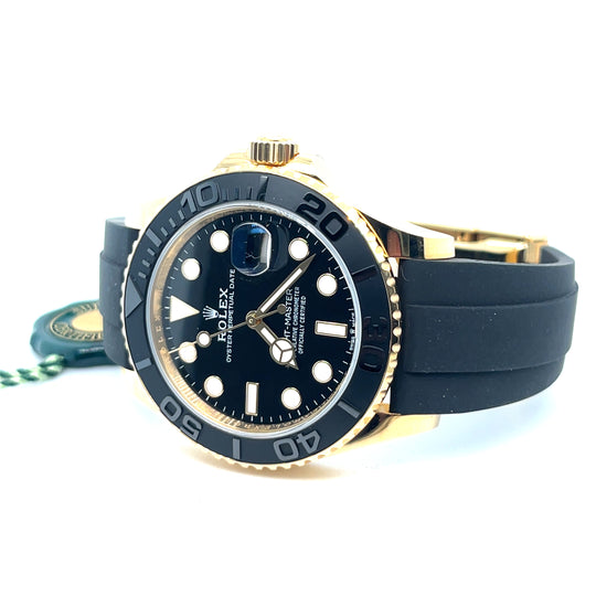 2025 Rolex Yacht-Master 42 226658 Yellow Gold Black Dial Oysterflex