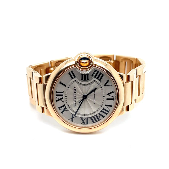 Cartier Ballon Bleu 3003 Yellow Gold White Dial