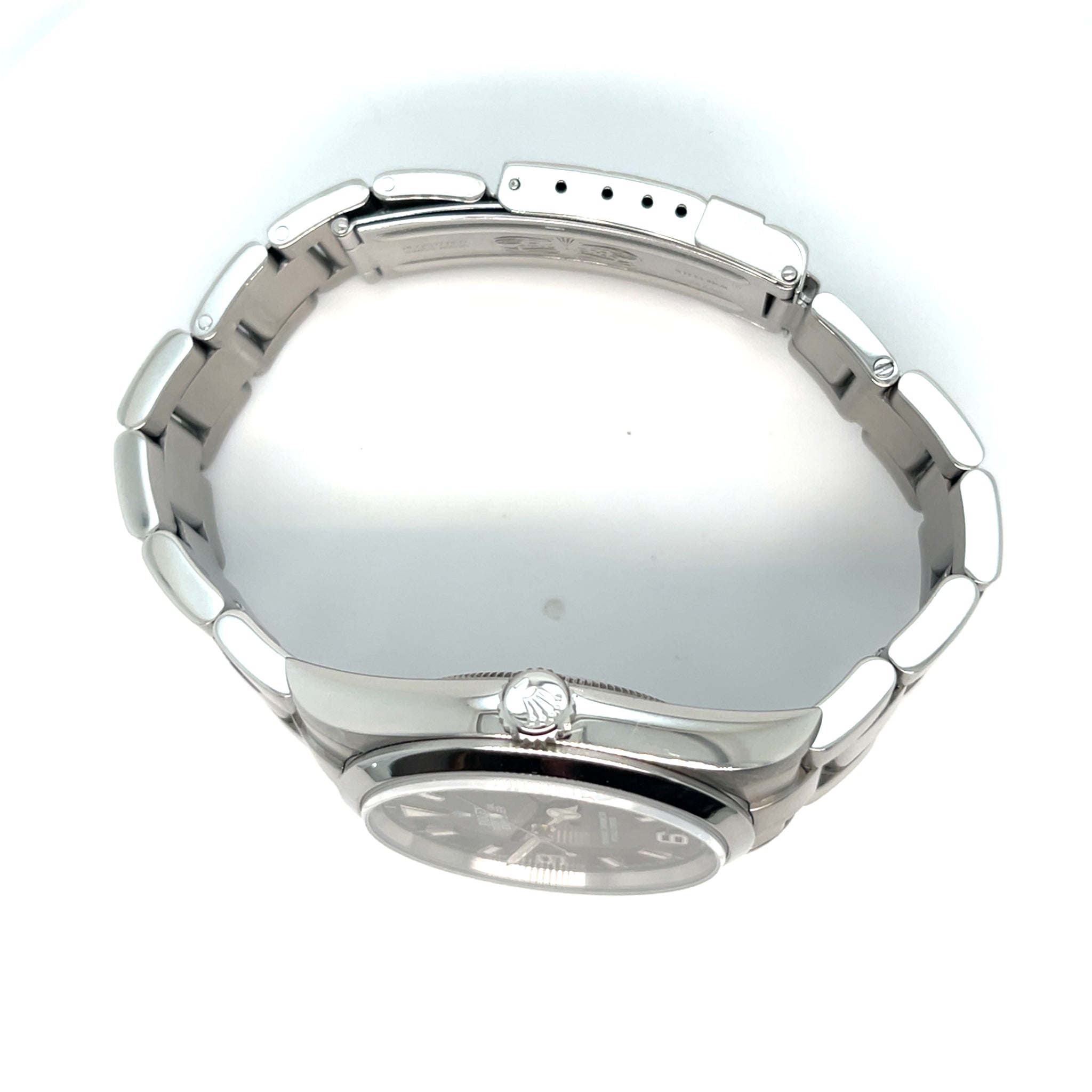 2001 Rolex Explorer I 114270 Stainless Steel Black Dial