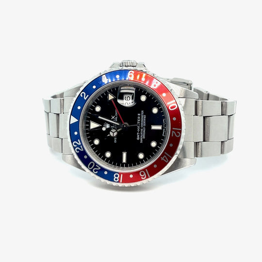 1991 Rolex GMT-Master II 'Pepsi' 16710 Stainless Steel Black Dial