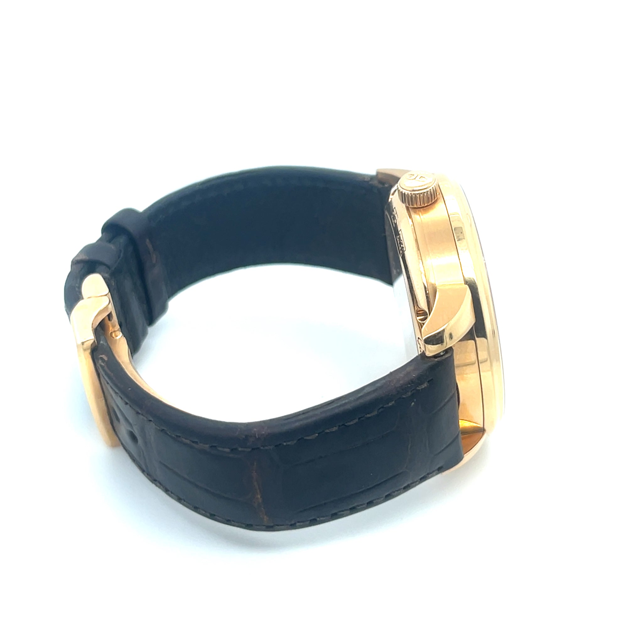 Glashütte Original GO PanoMaticInverse Date Rose Gold Silver Dial