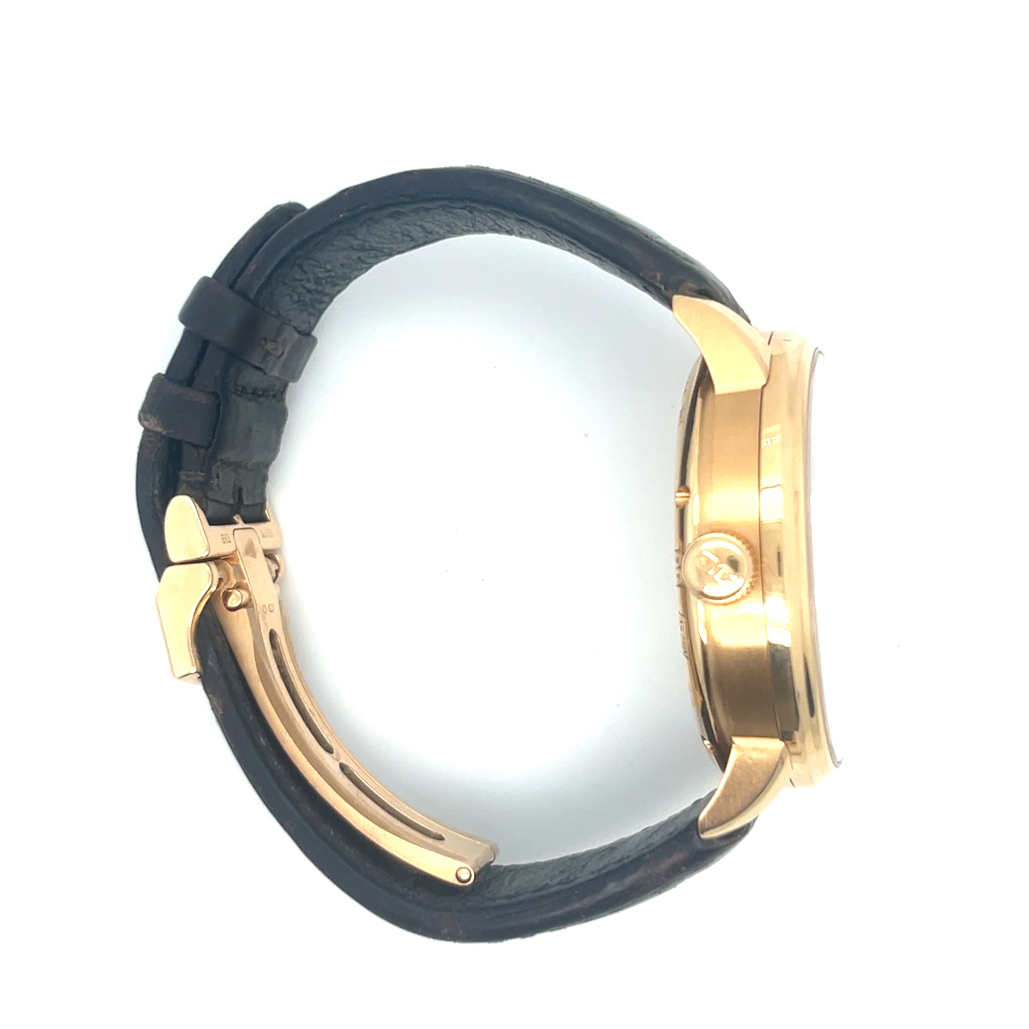 Glashütte Original GO PanoMaticInverse Date Rose Gold Silver Dial