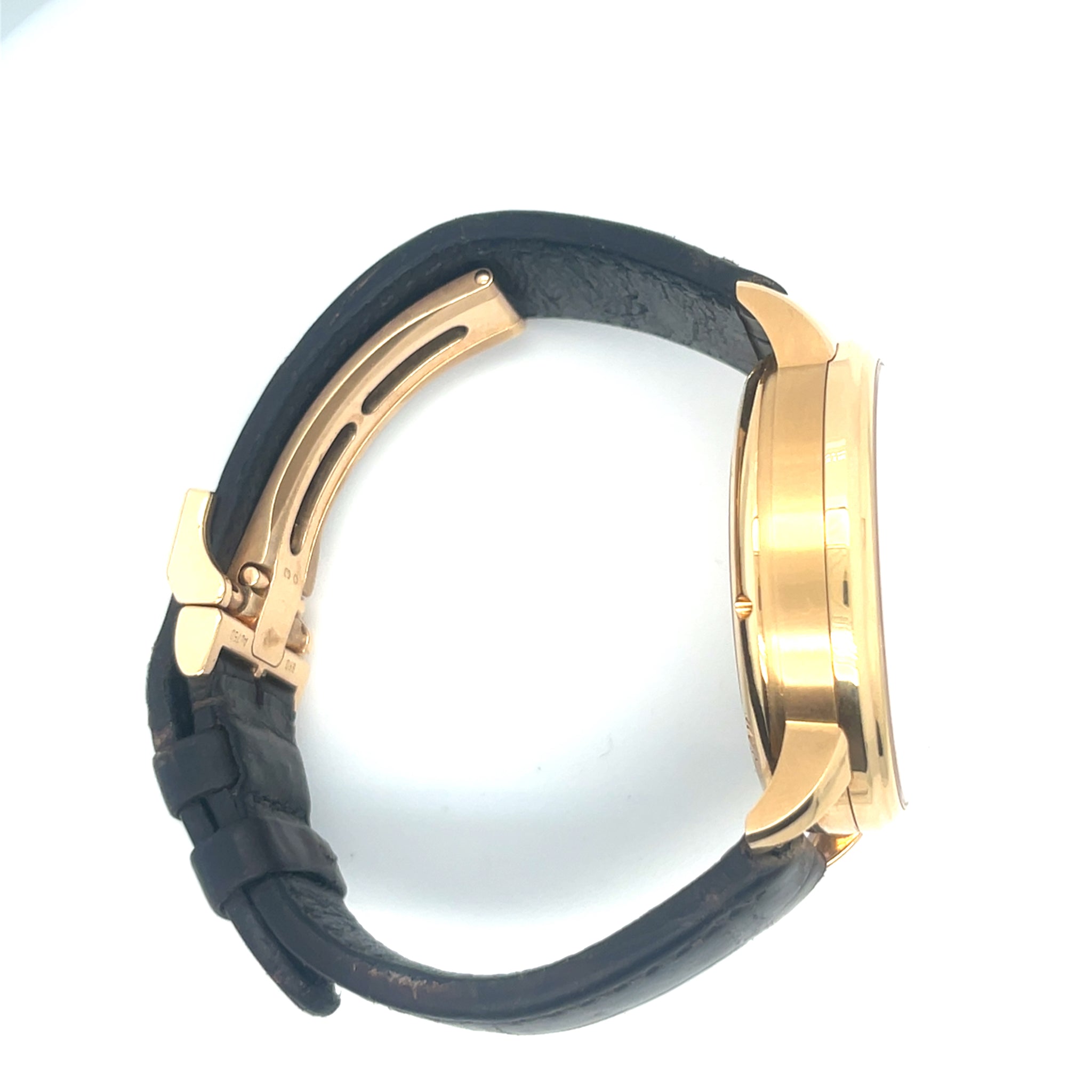 Glashütte Original GO PanoMaticInverse Date Rose Gold Silver Dial