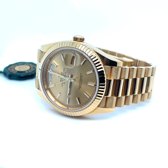 2023 Rolex Day-Date 40 228238 Yellow Gold Champagne Dial