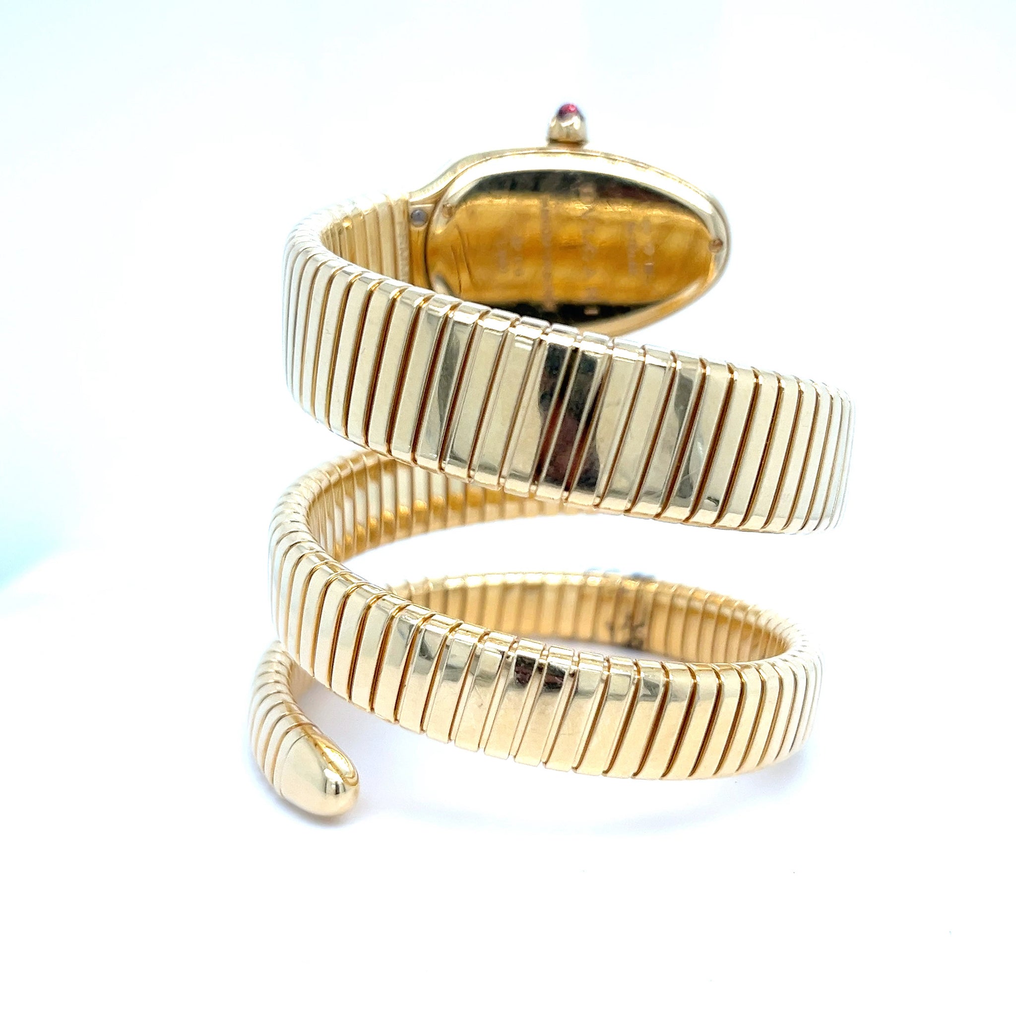Bulgari Serpenti Tubogas SP35G 'Ladies' Yellow Gold White Dial