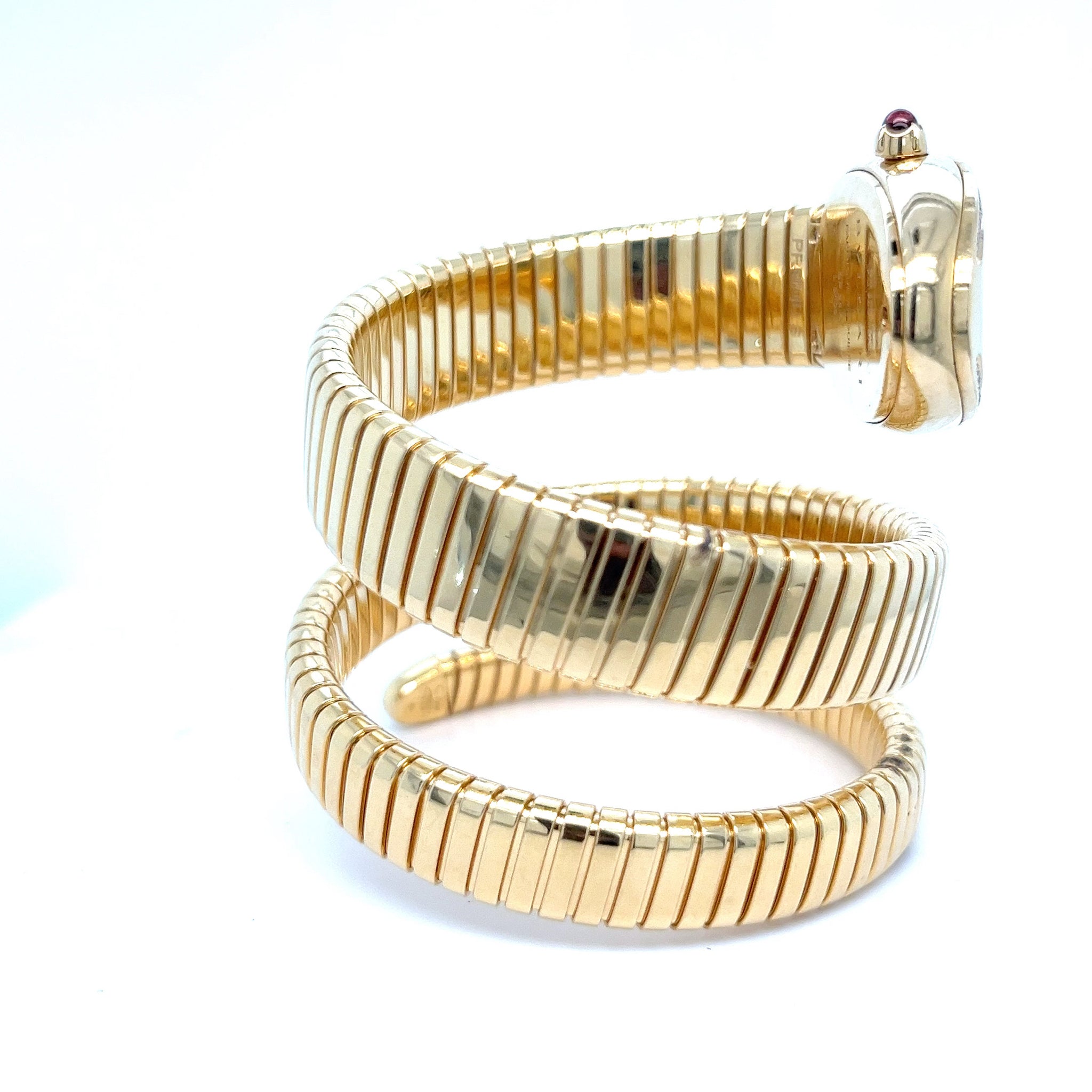 Bulgari Serpenti Tubogas SP35G 'Ladies' Yellow Gold White Dial
