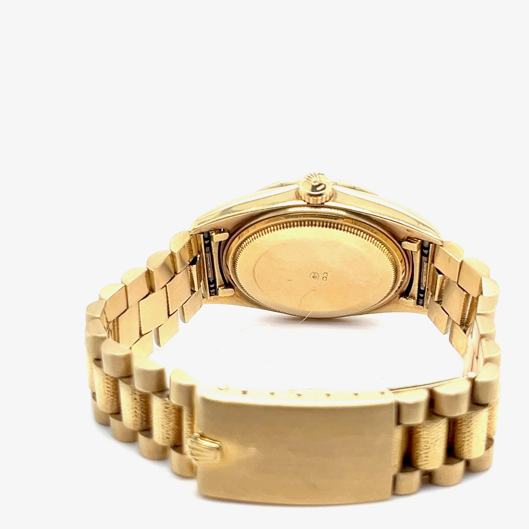 1964 Rolex Day-Date 1810 Yellow Gold Champagne Dial Wave Finish