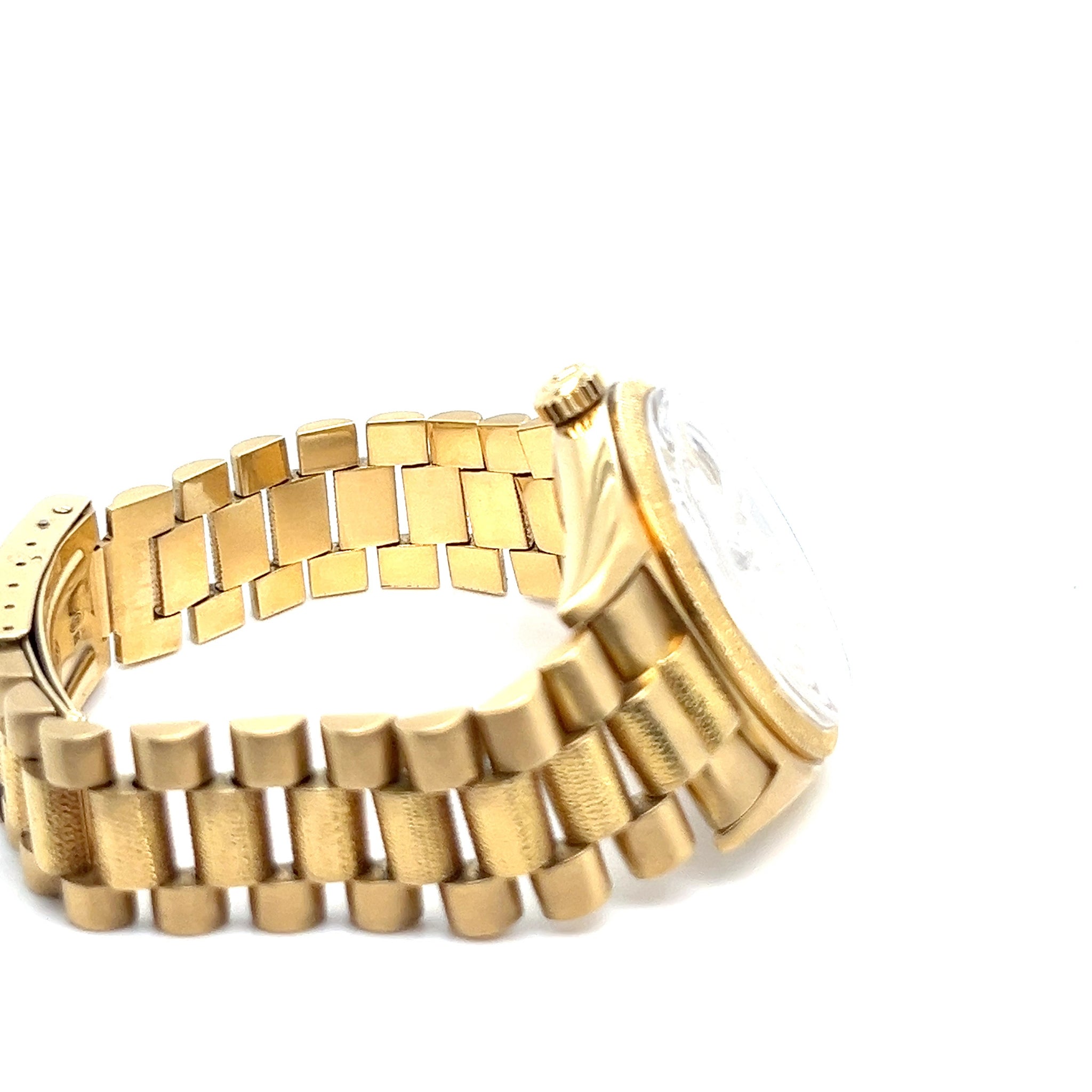 1964 Rolex Day-Date 1810 Yellow Gold Champagne Dial Wave Finish