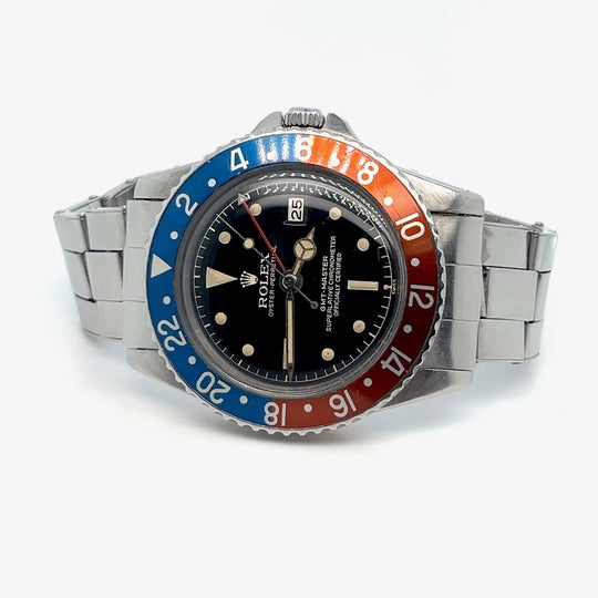 1961 Rolex GMT-Master 1675 'Pepsi' Stainless Steel Glossy Gilt Dial
