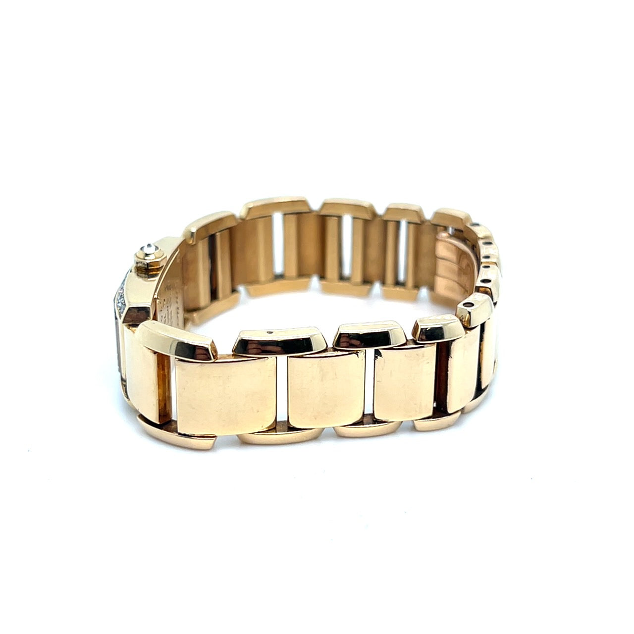 Cartier Tank Francaise Mini 2828 'Ladies' 18kt Yellow Gold Diamond