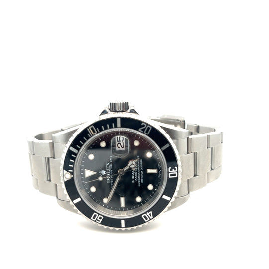 2005 Rolex Submariner 11610 Stainless Steel Black Dial
