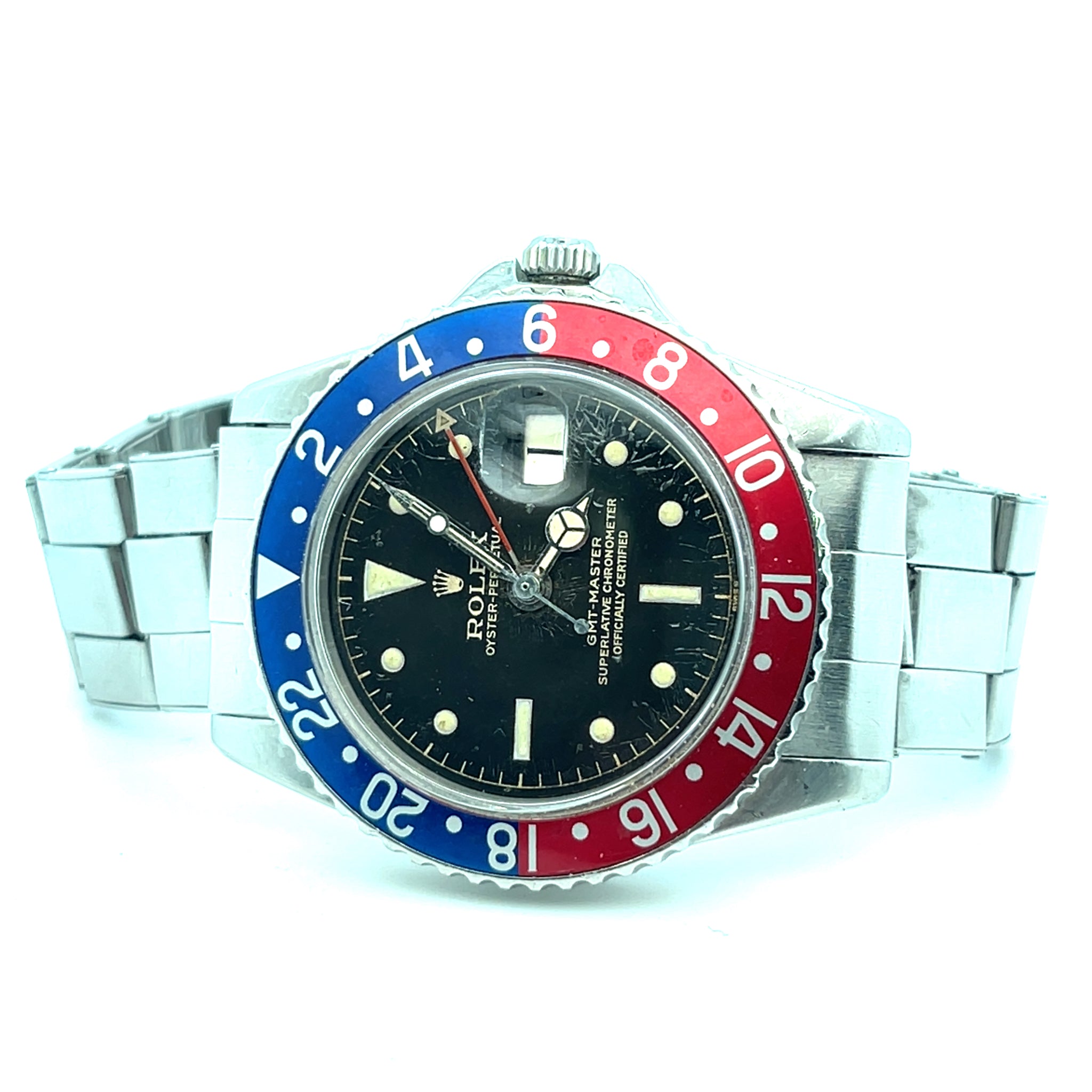 MOD　GMT-MASTER　Ref.1675　オマージュ　NH34　ペプシ 1959 Rolex GMT-Master 1675 'Year Zero Pepsi' Stainless Steel