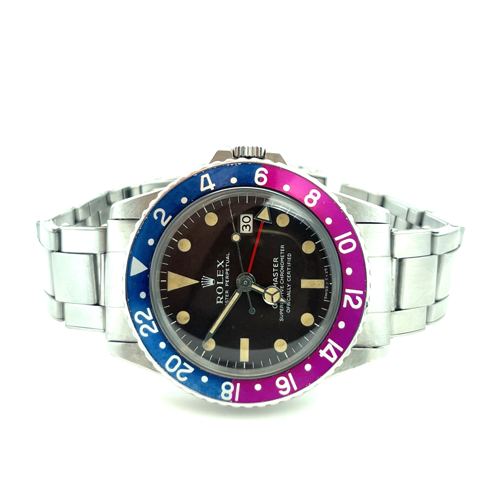 1968 Rolex GMT-Master 1675 'Pepsi' Stainless Steel Tropical Brown