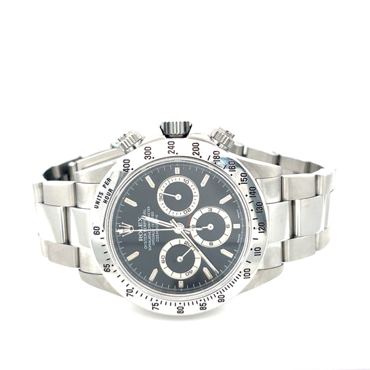 2000 Rolex Daytona 16520 Stainless Steel Black Dial Rare P Serial