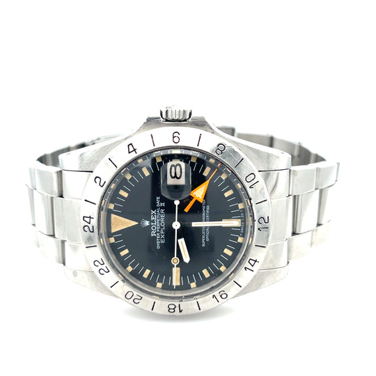 1984 Rolex 'McQueen' Explorer II 1655 Stainless Steel Black Dial