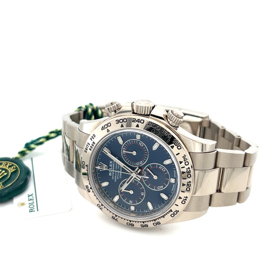2022 Rolex Daytona 116509 White Gold Blue Dial