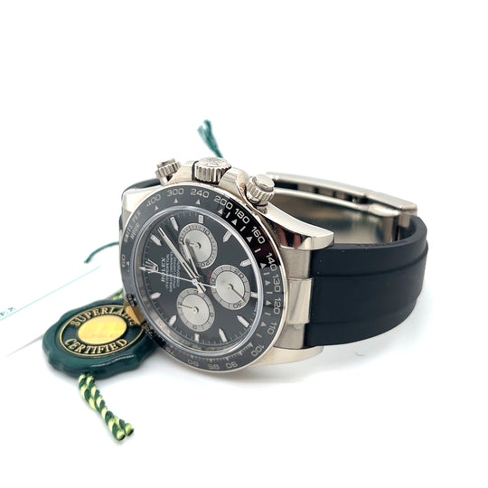 2024 Rolex "Baby Le Mans" Daytona 126519LN White Gold Black Dial Oysterflex