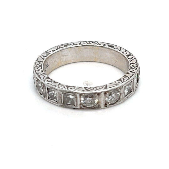 18kt White Gold Diamond Eternity Band