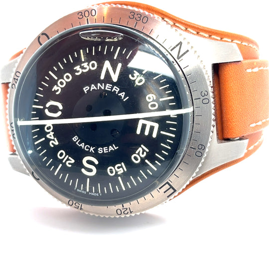 New Old Stock Panerai Black Seal Compass PAM00191 Titanium 60mm