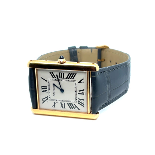 Cartier Tank Louis XL 3280 Yellow Gold White Dial Mechanical