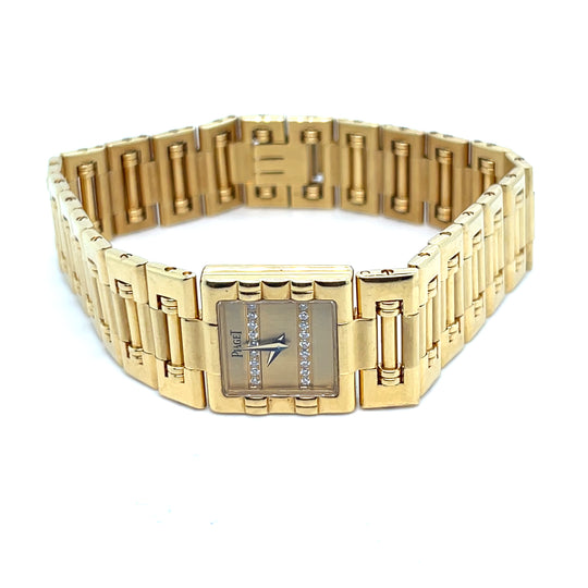 1996 Piaget Dancer 'Ladies' Yellow Gold Champagne Diamond Dial