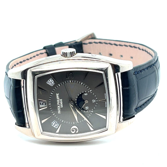 Patek Philippe Gondolo 5135G-010 Annual Calendar Calendario White Gold Grey Dial