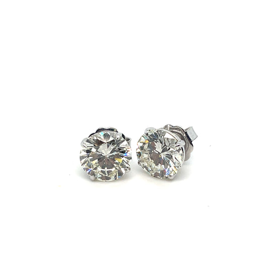 8.40 cttw Diamond Studs 18kt White Gold