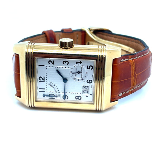 Jaeger-LeCoultre Grande Date Reverso 240.1.15 Yellow Gold Silver Dial