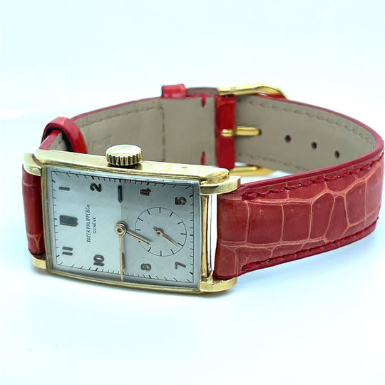 Patek Philippe Tank 1559 Yellow Gold Day-to-Night Rare Dial