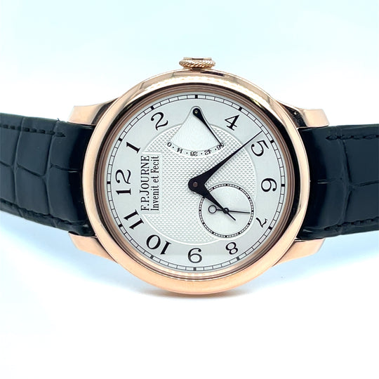 2025 F.P.Journe Chronomètre Souverain Ref. CS Rose Gold Silver Guilloché Dial