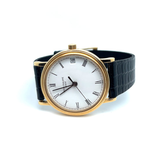 Patek Philippe Calatrava 3802 Yellow Gold White Dial