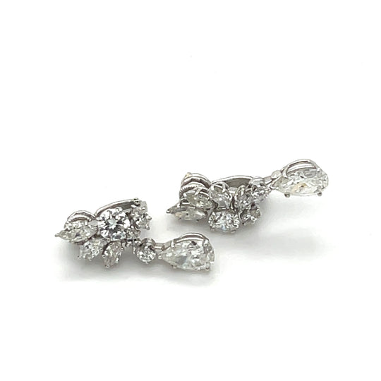 Harry Winston Platinum Diamond Earrings