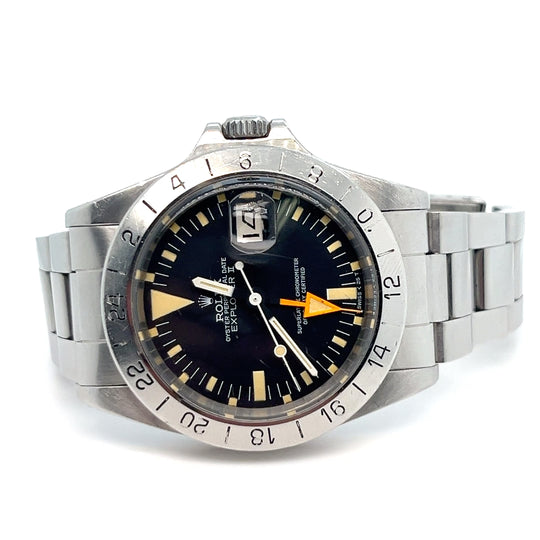 1984 Rolex 'Steve McQueen' Explorer II 1655 Stainless Steel Black Dial