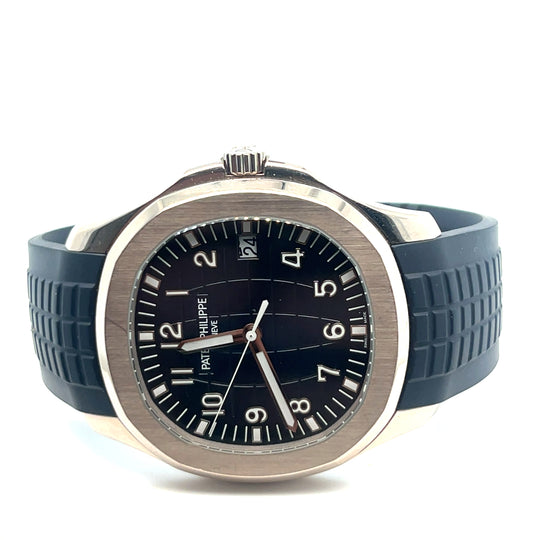 2018 Patek Philippe Aquanaut 5168G-001 White Gold Blue Dial
