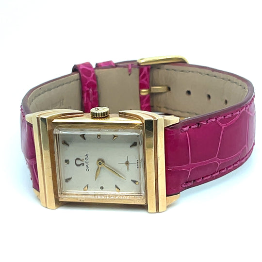 1950's 14kt Gold Omega  'Ladies' Tank Watch