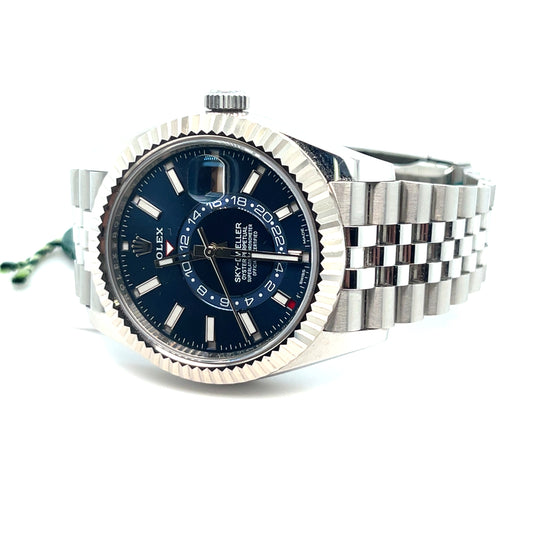 2018 Rolex Sky-Dweller 326934 Stainless Steel Blue Dial Jubilee