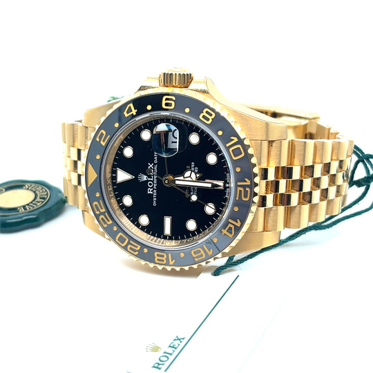 2024 Rolex GMT-Master II 126718GRNR "Zombie" Yellow Gold Black Dial Jubilee