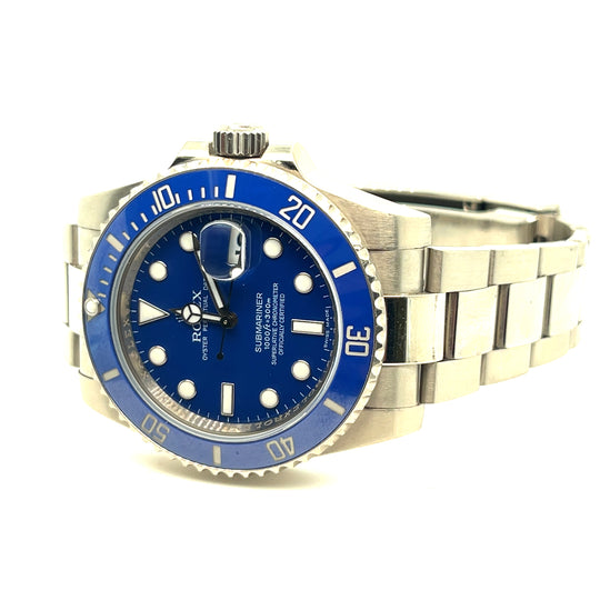 2008-09 Rolex Submariner 116619LB 'Smurf' White Gold Blue Dial Blue Bezel