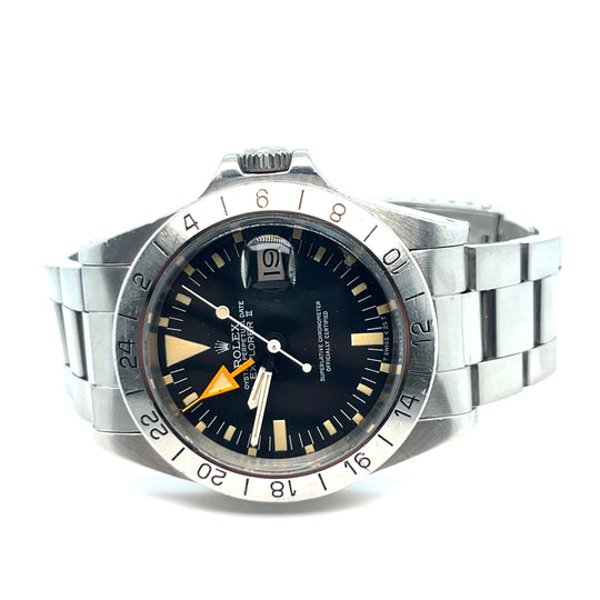1984 Rolex 'Steve McQueen' Explorer II 1655 Stainless Steel Black Dial