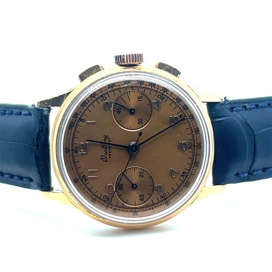 1945 Breitling Premier Chronograph Rose Gold Bronze Dial