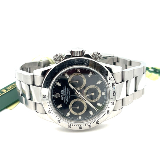 2005 Rolex Daytona 116520 Stainless Steel Black Dial