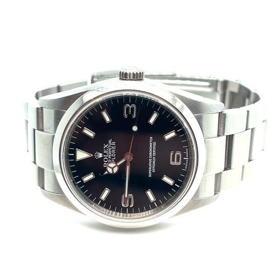 2005-06 Rolex Explorer I 114270 Stainless Steel Black Dial