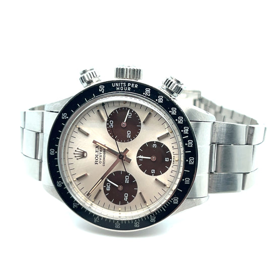 1975-76 Rolex Daytona 6263 Stainless Steel Sigma Dial Tropical Brown Subdials Uber Rare