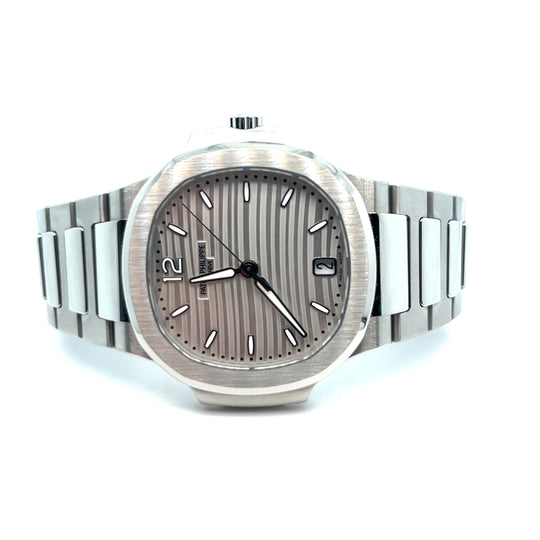 2022 Patek Philippe Nautilus 7118/1A-010 'Ladies' Stainless Steel Silvery Opaline Dial