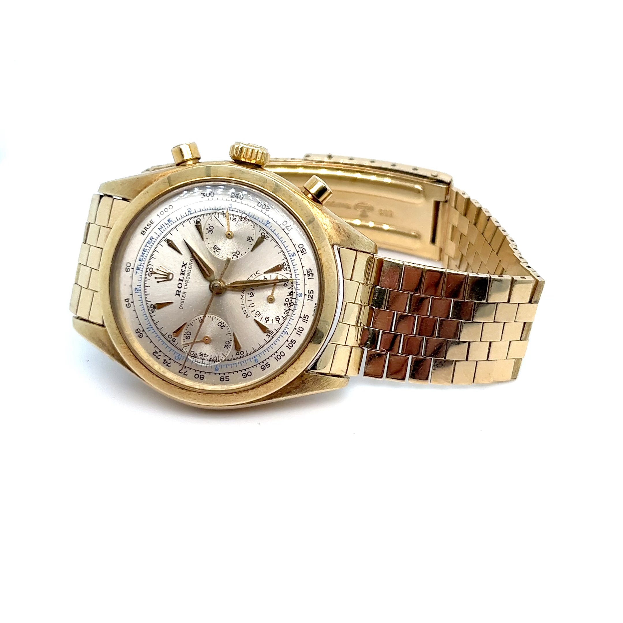 rolex gold chronograph