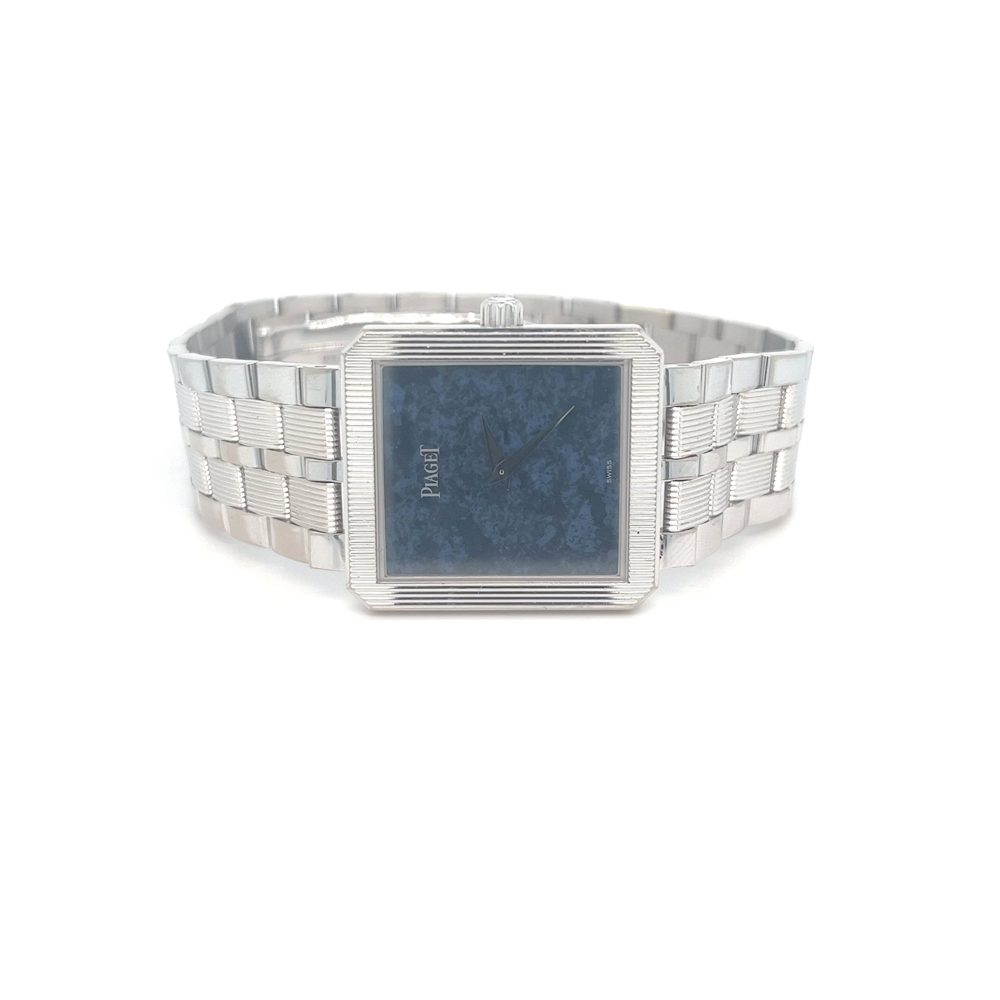 18kt White Gold Piaget Reference 84154 Sodalite Dial