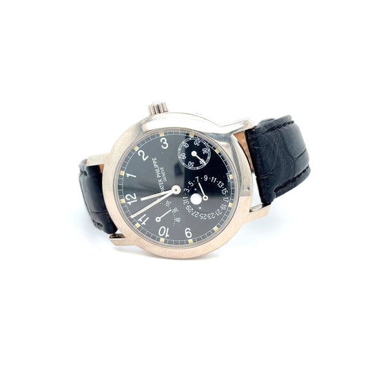 1990s Patek Philippe Ref 5055G 18kt White Gold Complete Open Paper