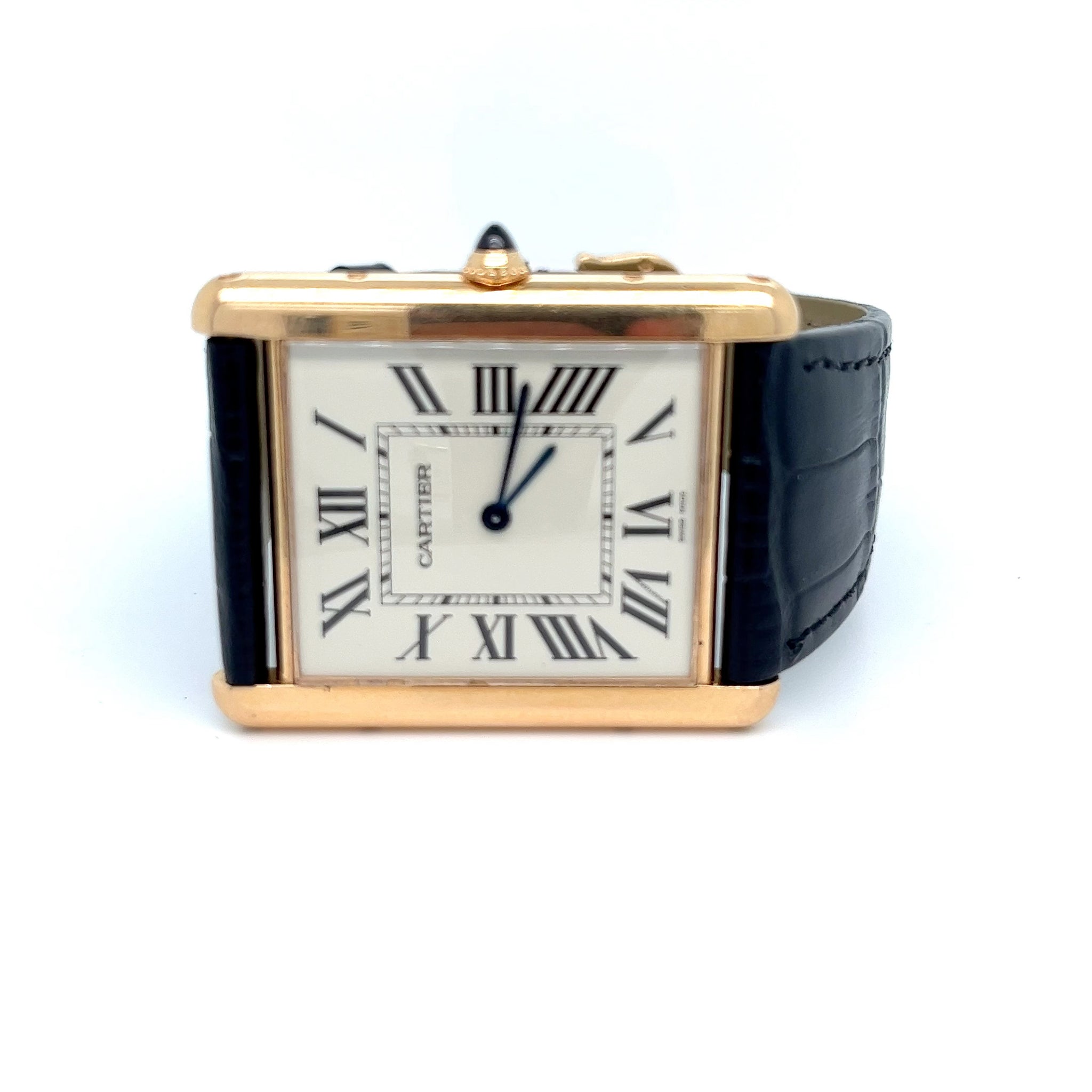 Cartier Jumbo Tank 18kt Rose Gold Mechanical